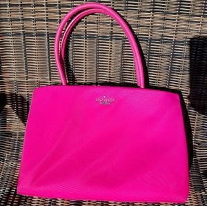 Kate Spade Hot Pink Nylon handle shoulder bag EUC